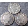 Image 1 : 3 Barber Silver Dimes