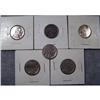 Image 1 : 6 Buffalo Nickels W/Partial Dates
