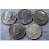 Image 1 : 5 Kennedy Half Dollars