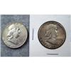 Image 1 : 2 Franklin Half Dollars