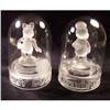 Image 1 : Donald & Daisy Duck Under Glass Domes 4"