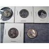 Image 1 : 5 Washington Silver Quarters