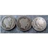Image 1 : 3 Barber Silver Dimes