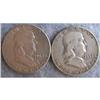 Image 1 : 2 Franklin Half Dollars 1952D & 1963D