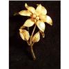 Image 1 : Gold tone Coro Flower Pin