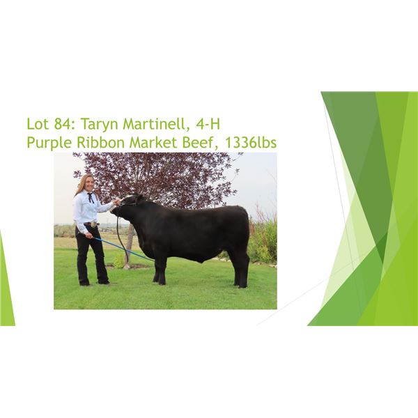 Taryn Martinell - Purple Ribbon Market Beef / Weight: 1336