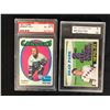 Image 1 : 1971 GRADED HOCKEY CARD LOT (MURRAY HALL/ BRAD PARK)