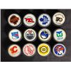 Image 1 : NHL TEAM LOGOS HOCKEY PUCK LOT