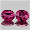 Image 1 : Natural  AAA Raspberry Pink Rhodolite Garnet Pair - FL