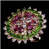 Image 2 : Natural Ch-Diopside Garnet Tanzanite Ring