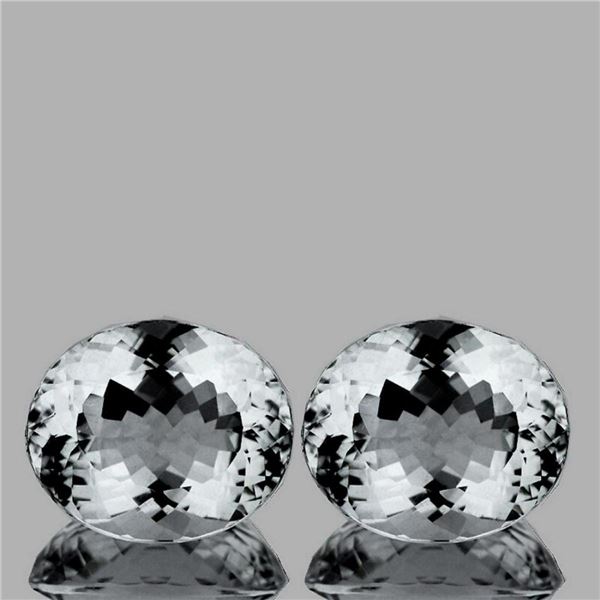 Natural White Aquamarine Pair{Flawless-VVS}