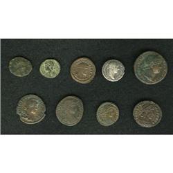 Ancients Ancient Lots Lot of nine Roman coins,