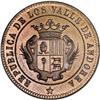 Image 1 : Andorra Republic 10 Centimos 1873, KM-X2, choice