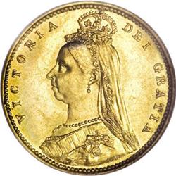 Australia Victoria gold Half Sovereign 1887M,