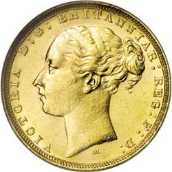 Australia Victoria gold Sovereign 1882M, St.