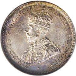Australia George V Sixpence 1918M, KM25, MS61