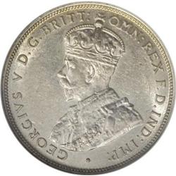 Australia George V Florin 1915H, KM27, AU55 NGC.