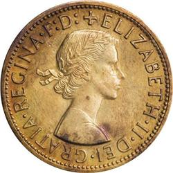 Australia Elizabeth II Proof Penny 1956 Perth,