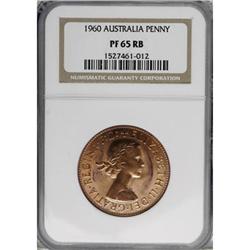 Australia Elizabeth II Proof Penny 1960 Perth,