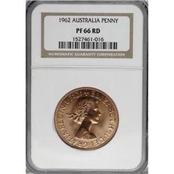 Australia Elizabeth II Proof Penny 1962 Perth,