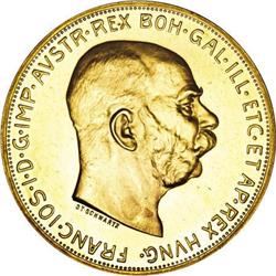 Austria Franz Joseph I gold Proof 100 Corona