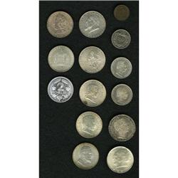 Austria A mixed 14-piece lot including: 100