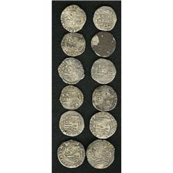 Bolivia Felipe II cob 1/4 Real - Various