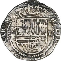 Bolivia Felipe II cob 2 Reales Assayer C, nice