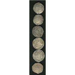 Bolivia Felipe II cob 2 Reales - Assayer R, six