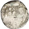 Image 1 : Bolivia Felipe II cob 8 Reales Assayer M, crude