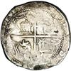 Image 2 : Bolivia Felipe II cob 8 Reales Assayer M, crude