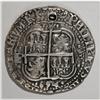 Image 4 : Bolivia Felipe IV Royal cob 8 Reales 1654P-E,