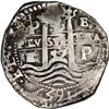 Image 1 : Bolivia Felipe IV cob 8 Reales 1657P-E, KM21,