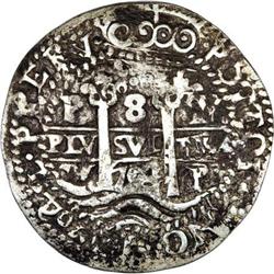 Bolivia Felipe V Royal cob 8 Reales 1704P-Y,