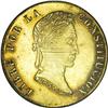 Bolivia Republic gold 8 Scudos 1852FP, KM116,