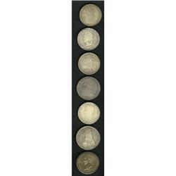 Bolivia Republic Silver Crown Assortment, seven