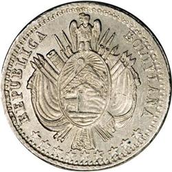 Bolivia Republic Silver Piefort Pattern 1/10