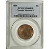 Image 1 : Canada Victoria Cent 1859 Narrow 9, KM1, MS64RB
