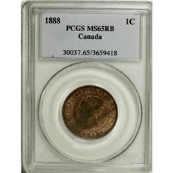 Canada Victoria Cent 1888, KM7, MS65RB PCGS,