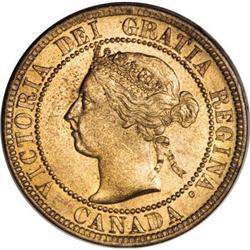 Canada Victoria Cent 1893, KM7, MS65 Red ICCS, a