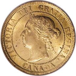 Canada Victoria Cent 1895, KM7, MS65RD PCGS,