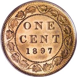 Canada Victoria Cent 1897, KM7, MS65RD