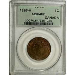 Canada Victoria Cent 1898H, KM7, MS64RB PCGS, a