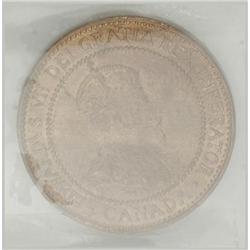 Canada Edward VII Cent 1909, KM8, MS64 RED ICCS,