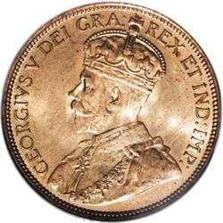 Canada George V Cent 1913, KM21, MS65RD NGC,