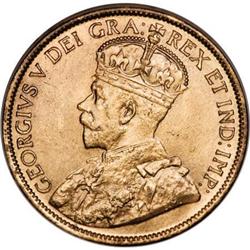 Canada George V Cent 1913, KM21, MS65 Red ICCS,