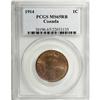 Image 1 : Canada George V Cent 1914, KM21, MS65RB PCGS,