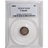 Image 1 : Canada Victoria 5 Cents 1884, KM2, VG10 PCGS, a