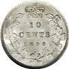 Image 2 : Canada Victoria 10 Cents 1899 Small 99, KM3,