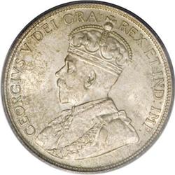 Canada George V 50 Cents 1929, KM25a, MS65 PCGS,